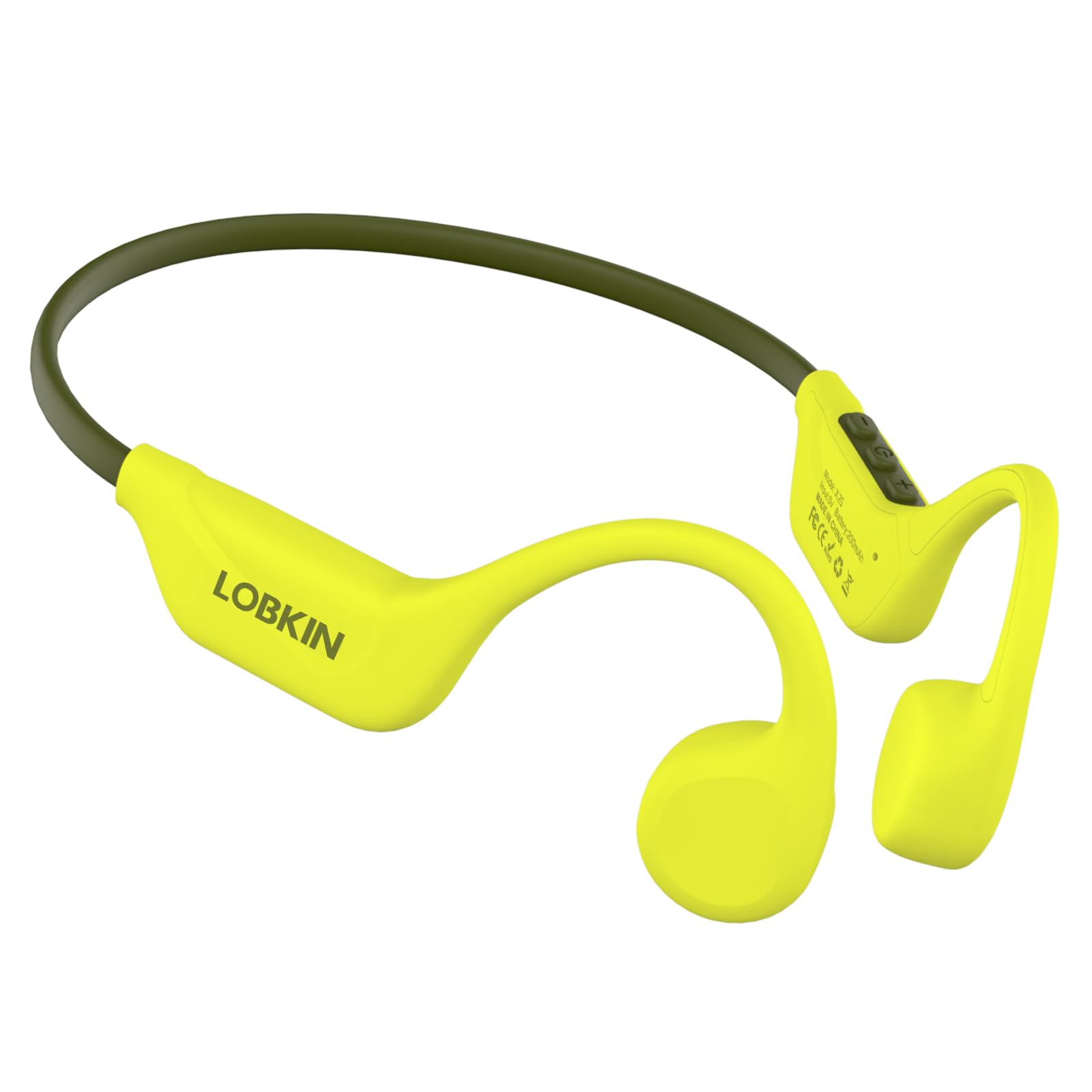 LOBKIN Bone Conduction Headphones Bluetooth 5.4, Open Ear Headset with Mic