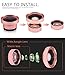 VICTONY Professional 2 in 1 Phone Lens Kit with 0.45X Super Wide Angle Lens + 12.5X Macro Lens Special 52mm Diameter Thread Lens Clip-On Cell Phone Lens Rose Gold