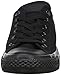Converse Chuck Taylor All Star Canvas Low Top Sneaker, Black Monochrome ,4 US Men/6 US Women
