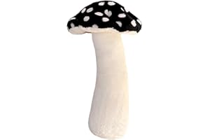 Hofun4U Mushroom Plush Pillow - 39 inch Mushroom Shaped Stuffed Long Pillow - Mushroom Stuffed Pillow - Christmas Birthday Choice Sofa Home Decoration (Black)