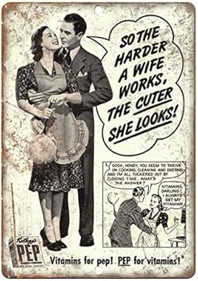 Mulica Kelloggs Pep Vitamins Placa De Metal Vintage Placa De