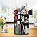 Makeup Organizer, Sexgene 360° Rotating Adjustable Multi-Function Cosmetic Storage Display Box Multilayer Large Capacity, Fits Jewelry, Makeup Brushes, Lipsticks and More, Round (Black)