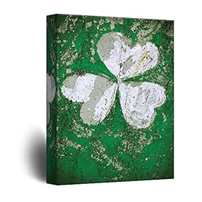 Canvas Wall Art St Patrick Theme Print Gallery Wrap Modern Home Decoration Ready to Hang - 12x18 inches
