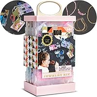 FAO Schwarz Design Studio Collection Bead Jewelry Making Kit with Display Stand