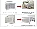Full Size Conversion Kit Bed Rails for Baby Cache Cribs | Multiple Finishes Available (White)