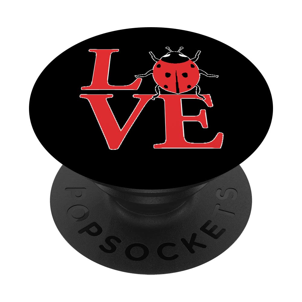 A Girl Who loves Ladybugs cute ladybug for mom love PopSockets Swappable PopGrip