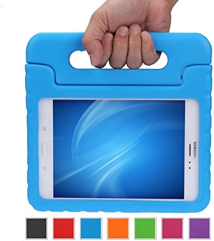 Color Our Life Samsung Galaxy Tab A 8.0 Kids Case, EVA Full-body Protective Cover with Handle Stand and Light Weight Shock Proof Kids Friendly Child Case for Samsung Tab A 8-Inch SM-T350 (Bule)