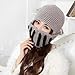 LOCOMO Roman Knight Helmet Visor Cosplay Knit Beanie Hat Cap Wind Mask FFH088GRY Gray
