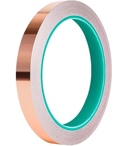 Ruban De Cuivre Adhésif Conducteur - 6 Mm X 33 Mètres - Pour Vitrail, Soudure, Réparations électriques, Artisanat