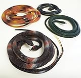 GIFTEXPRESS Coiled Rubber Toy Snakes, Set of 12