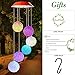 Wind Chimes Outdoor,Solar Color Changing LED Light Lamp Six Balls Mobile Romantic Wind-Bell for Home, Party, Festival Decor, Night Patio Yard Garden Decoration(Crystal Ball)