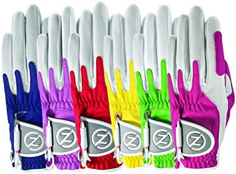 Zero Friction Ladies Compression-Fit Synthetic Golf Gloves, Universal Fit One Size Zero Friction Ladies Compression-Fit Synthetic Golf Gloves, Universal Fit One Size