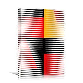 signwin Canvas Wall Art Lined Patterns Abstract Colorful...