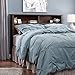 Sauder County Line Full/Queen Bookcase Headboard, Rum Walnut