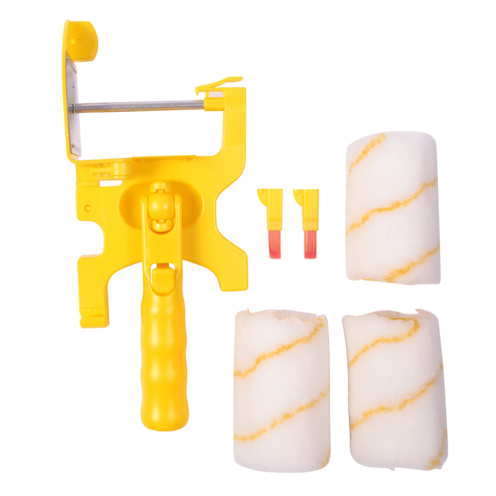 6Pcs Paint Edger Roller Brush Tools Portable Clean-Cut Brush Wall Ceilings