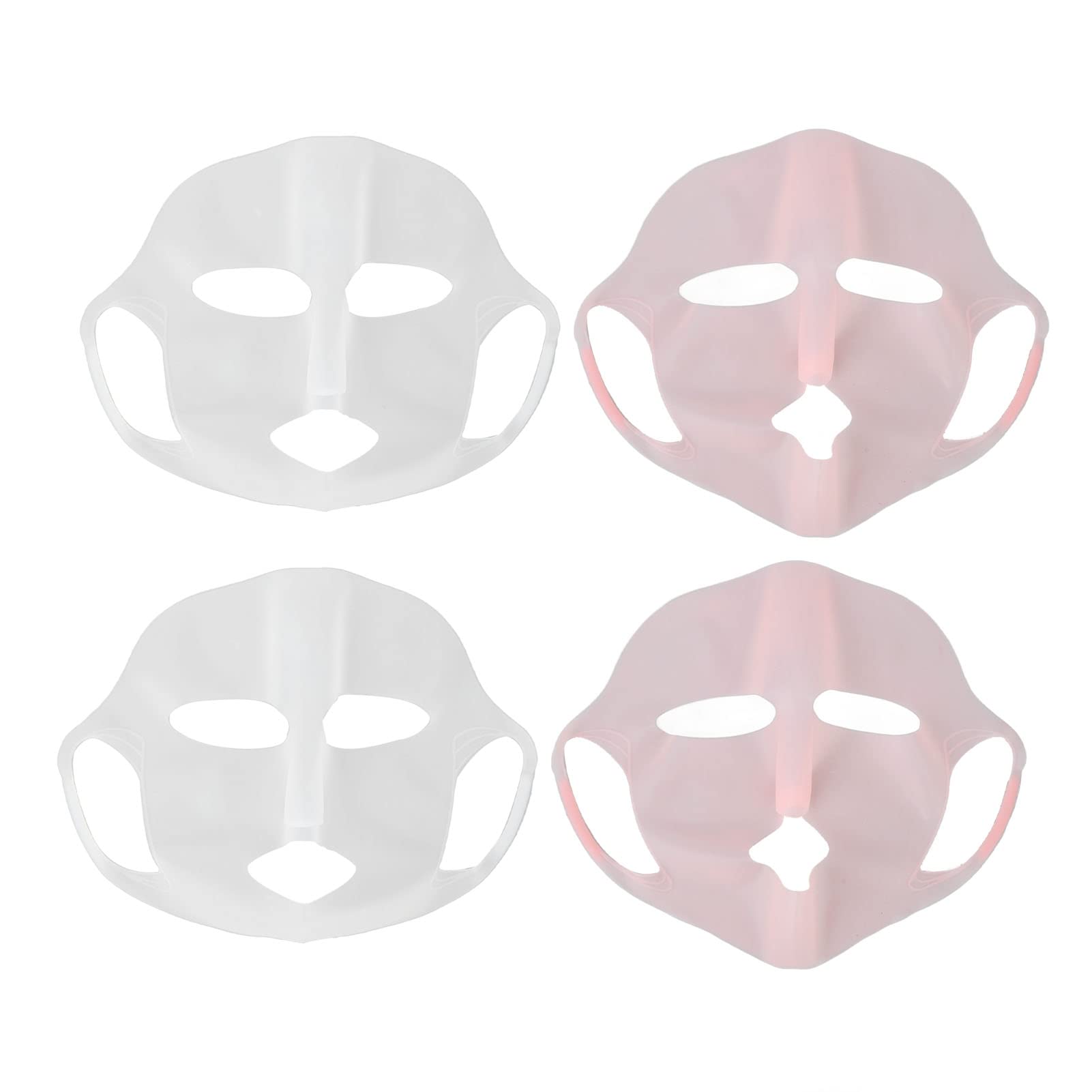 Silicone Face Wrap Moisturizing Facial Cover 4pcs Silicone Masks Reusable