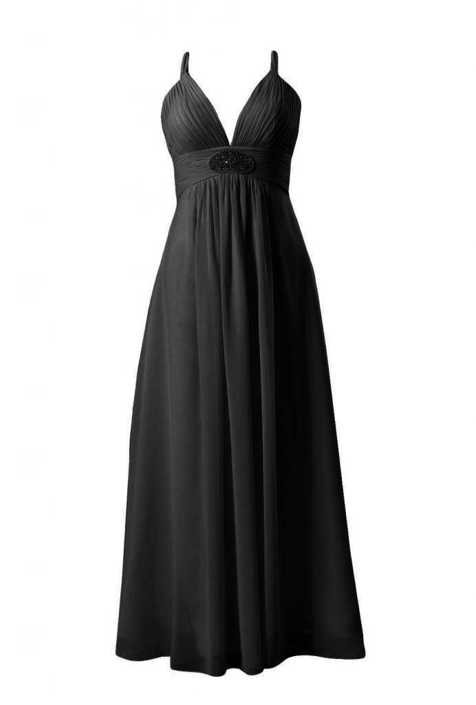 DaisyFormals Long Formal Dress V-Neck Bridesmaid Dress Lady Evening Dress(BM350)