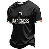 Men's Hello Darkness My Old Friend T-Shirt Irish Beer Shirt Ireland Tee
