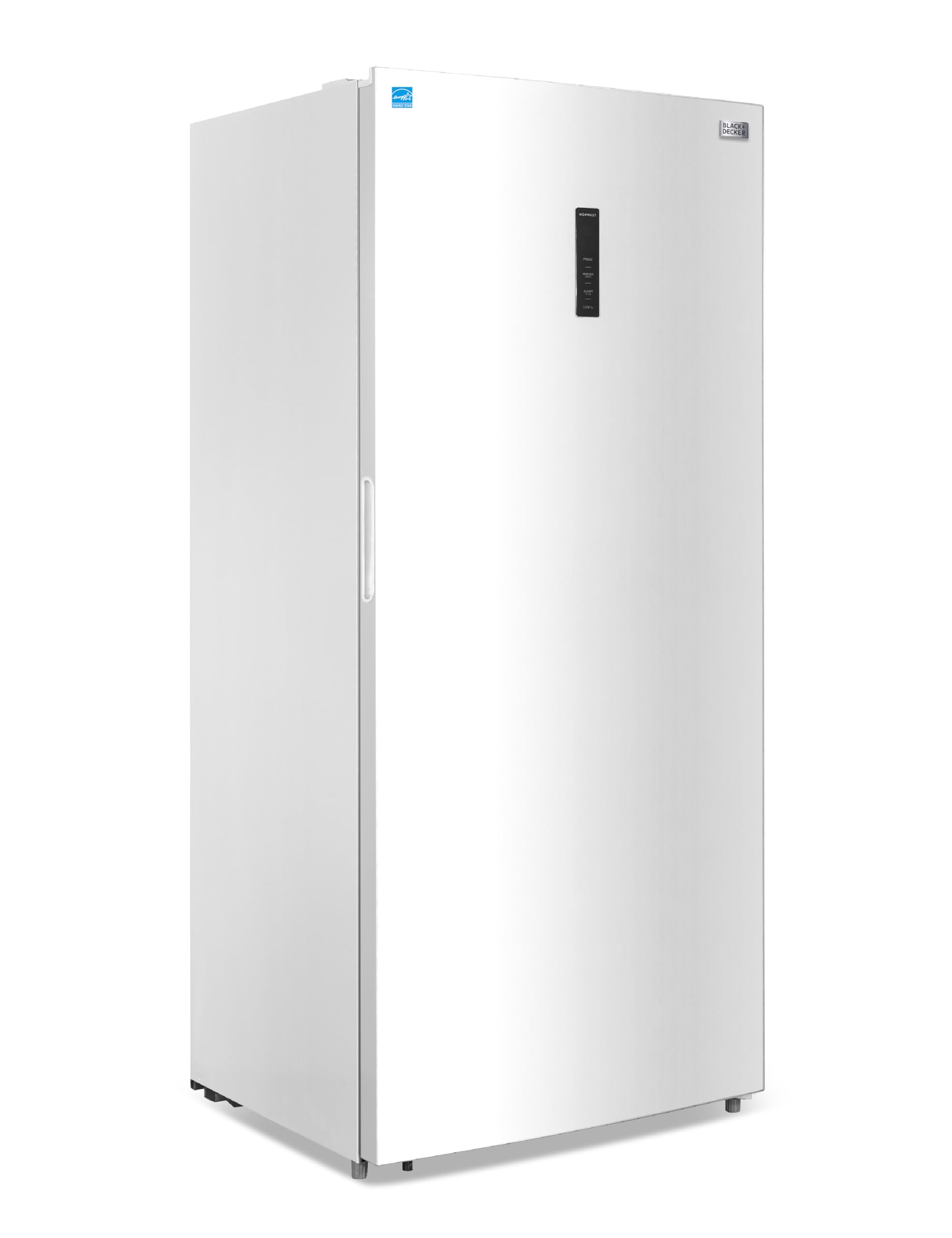 Photo 1 of BLACK+DECKER 21.2 Cu. Ft. Convertible Freezer Refrigerator, Upright Freezer with Glass Shelves, Reversible Door, ENERGY STAR rated, Frost Free, BUC2120MW, White