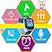 Kids Smart Watch Phone with SIM Card Slot GPS Tracker for Boys Girls with Fitness Tracker Games SOS Calls Camera Anti-Lost Wristband Bracelet Alarm Clock Holiday Birthday Gifts (Blue)