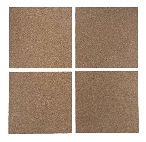 Cork board tiles with adhesive backing, thick 12” x 1…