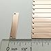 Metal Stamping Blanks Tag Pendants - 10Pcs Laser Engraving Blanks Necklace with Rectangle Pendant Jewelry Blanks for Stamping Gold Pendant Necklace Name Tag Pendant Brass Bar Sublimation Blanks