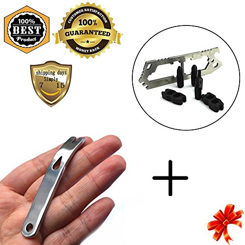Meanhoo Multi Flathead Phillips Screwdriver Set Pocket Tool Keychain Keychain Sets & Stainless steel multi function crowbar Crank shape blade nail winding Pocket Tools Sets