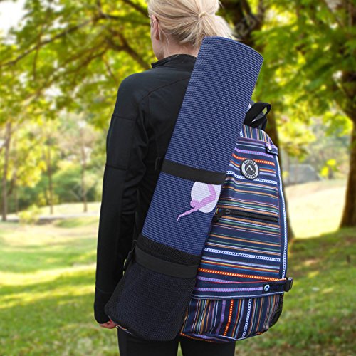 Aurorae Yoga Mat Bag. Multi Purpose Cross-Body Sling Back Pack. Mat Sold Separately. - Thumbnail 5