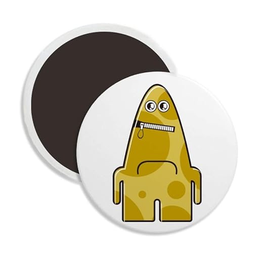 Universe Alien Monster Amarillo Monster Circle cerámica imán para ...