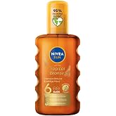 NIVEA Sun Body Spray Oil bundle of 2 with Jojoba Oil and Vitamin E Lightweight Skin Care Formula in Easy Spray Bottle for Soft Smooth Feel 200 ml, 6.76 fl oz Each (Pack of 2)