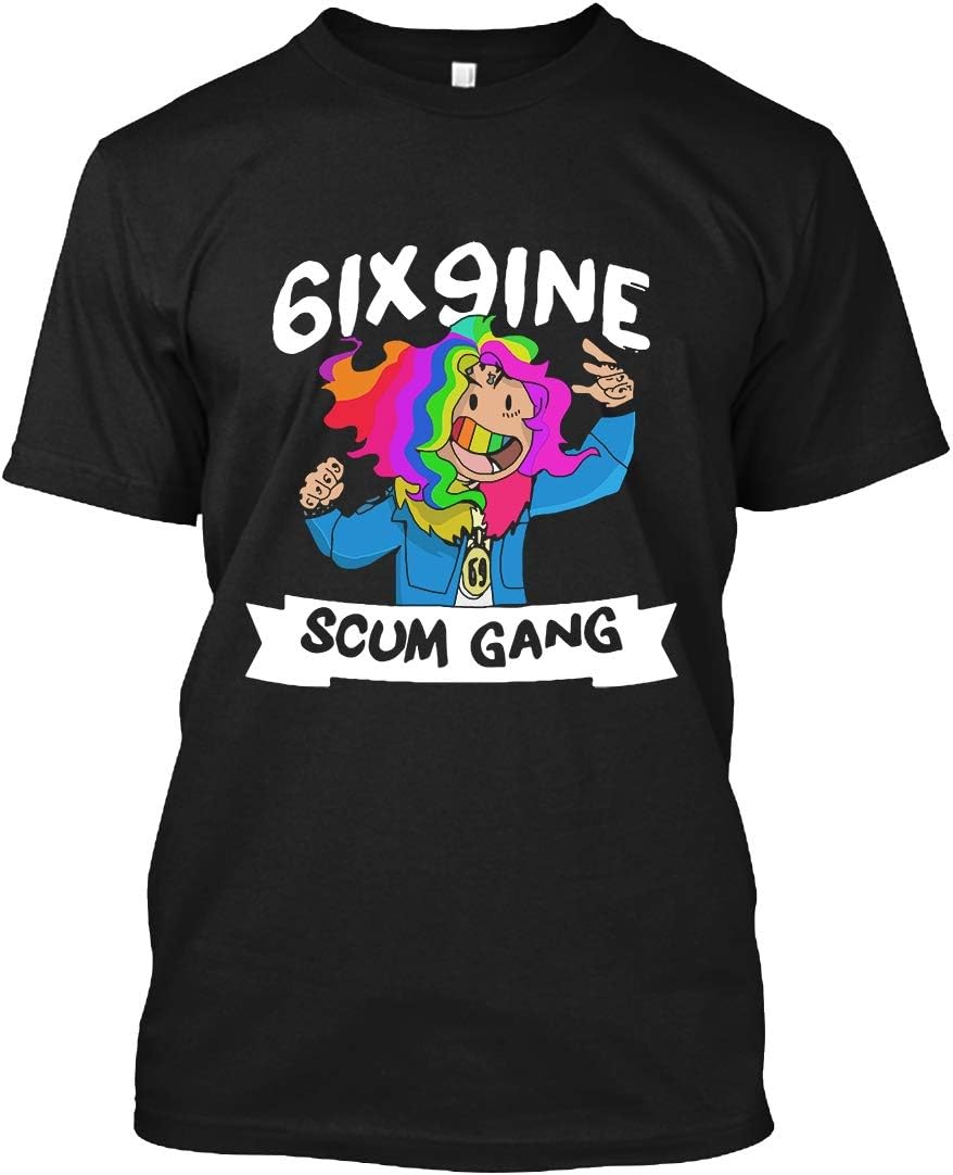 6IX9INE-scum-gang-rapper-hip-hop-cartoon T-Shirt
