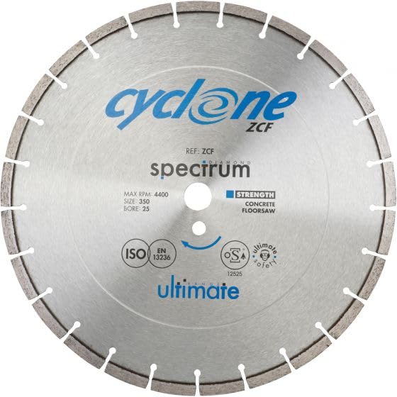 Ultimate Cyclone Floorsaw Blade - Concrete - 350/25.4mm