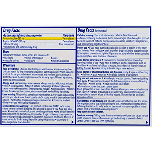 Goody's Extra Strength Powders | Fast Pain Relief | Aspirin & Caffeine | 50 Count