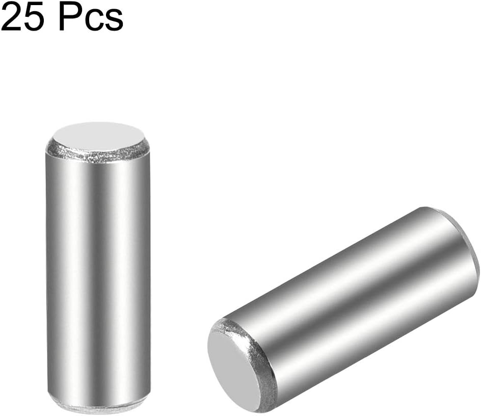 sourcing map 5 x 14mm(Approx 13/64") Dowel Pin 304 Stainless Steel Wood Bunk Bed Dowel Pins Shelf Pegs Support Shelves 25Pcs - Image 3