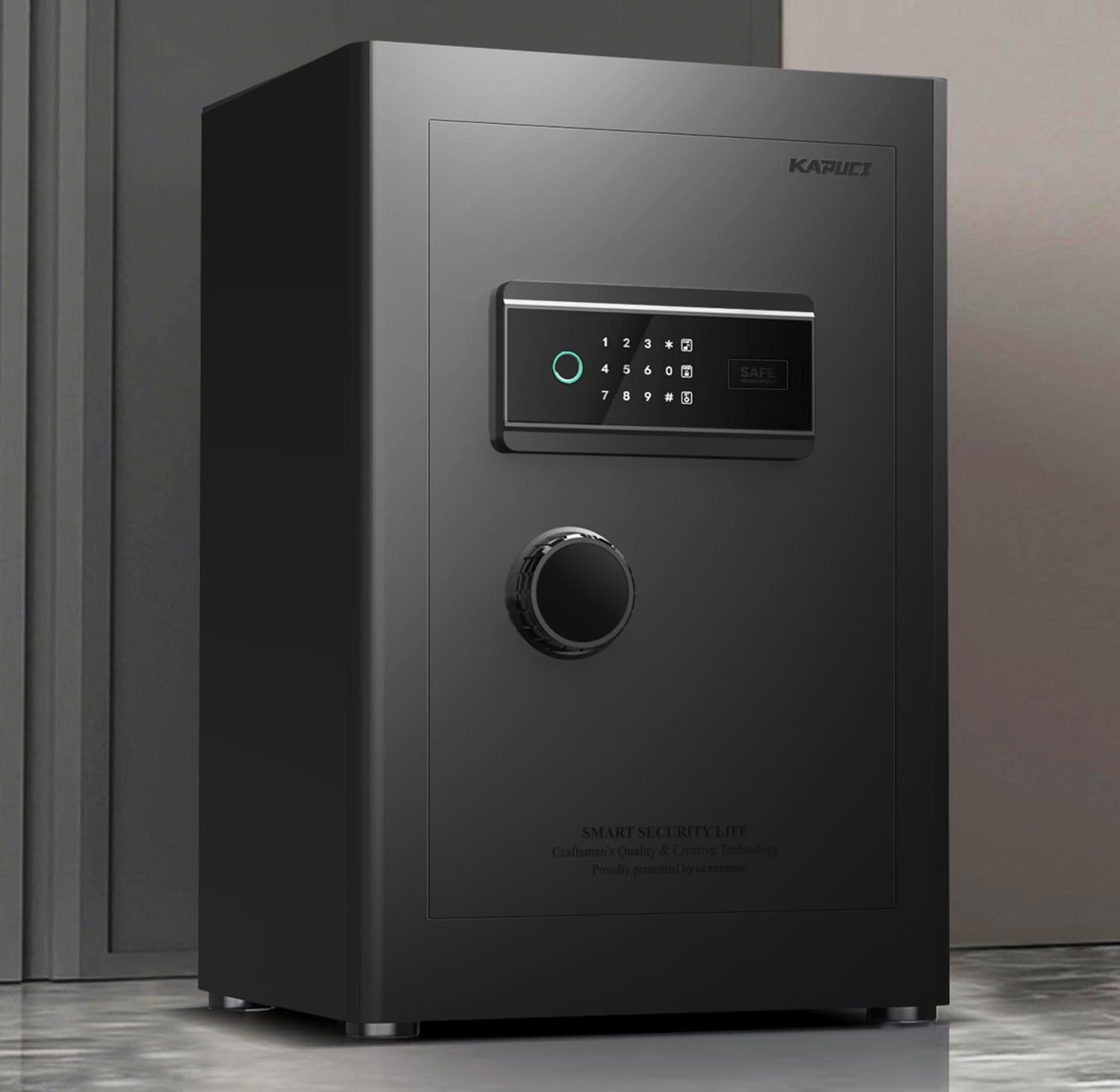 Photo 1 of *USED & UNTESTED*
KAPUCI Touchscreen Biometric Fingerprint Safe Box,Full Soft Package Interior with Private Inner Door Digital Heavy Personal Private Cabinet Home Safes,Suitable for Home, Office, Bedroom(Black)