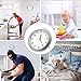 TTCDBF 1080p wifi hidden camera wall clock spy camera nanny camera with motion detection, remote viewing for home and office hidden security camera, support IOS / Android, support video recording