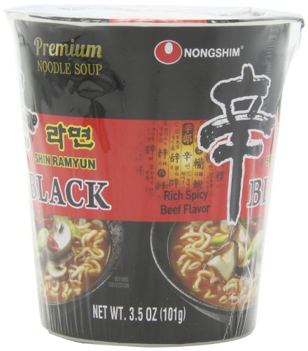 NONGSHIM SHIN NOODLE BLACK CUP, 3.56 OUNCE