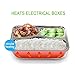 YOUDirect Car Use Electric Heating Lunch Box - Portable Bento Meal Heater Car Plug Food Warmer Stainless Steel Heating Food Container Leak-Resistant Reusable Electronic Food Boxes (Red)