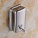 IMEEA 800ml Wall-Mount Soap Dispenser 18/10 Stainless Steel Manual (28oz/800ml)