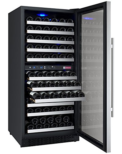Allavino-Flexcount-VSWR121-2SSRN-121-Bottle-Two-Zone-Wine-Cooler-Refrigerator-with-Right-Hinge