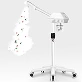 Professional Facial Steamer, Face Steamer on Wheels, SPA Ozone Steamer, Standing Face Steamer for Spa, Salon and at Home Use
