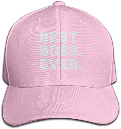 YY0X0XAD Hat TeeStars - Best Boss Ever - Christmas Gift Idea For Your Unisex Hip Hop Cap Baseball Hat Head-Wear Cotton Snapback Hats Pink