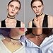 Besteek Choker Set, 20 Pcs Velvet Choker Necklace Black Classic Gothic Lace Chokers for Women Girls, Bonus Storage Bag