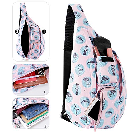 KAMO Sling Backpack - Rope Bag Crossbody Backpack Travel Multipurpose Daypacks for Men Women Lady Girl Teens