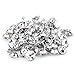 Yosoo 50Pcs Diamond Buttons Rhinestone Crystal Upholstery Buttons with Metal Loop Buttons for Sewing Sofa Button DIY Crafts Decoration (25mm)