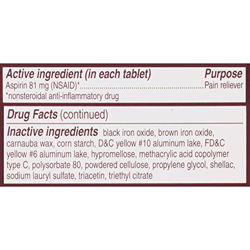 Bayer Aspirin Low Dose 81mg Tablets - Image 7