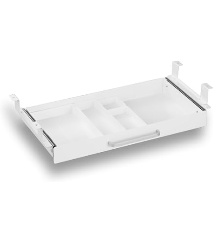 VIVO MOUNT-KB03W Plateau Ergonomique Réglable Clavier Souris Sous Bureau Blanc
