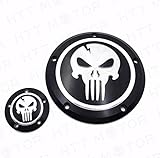 For Harley Dyna Sportster Street Bob XL 883 1200 Skull Derby & Timer Cover