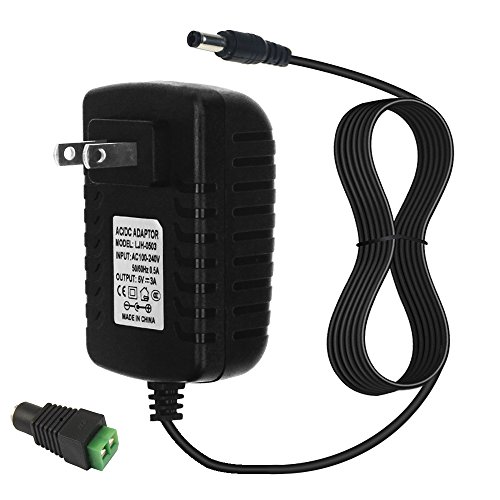 ALITOVE 5V 3A 15W AC 100V~240V to DC Power Supply Adapter Converter 5.5x2.1mm Plug for WS2812B WS2811 WS2801 SK6812 LED Pixel Strip Light CCTV Camera Security System