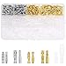 DYWISHKEY 320Pieces 3.9mm Brass Male and Female Bullet Terminals Wire Connector Block with Insulating Sleeves for Car Truck Motorcycle Bike